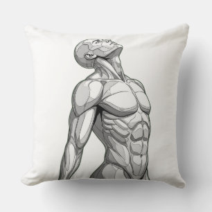 Cojín Decorativo Android Anatomy: Cyborg Throw Pillow