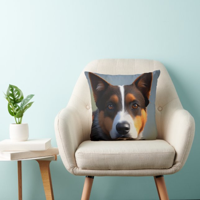 Cojín Decorativo Andy The Australian Blue Heeler, (Silla)