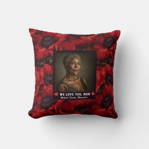 Cojín Decorativo Anémonas Flor Mama Mamá Madre País Francés
