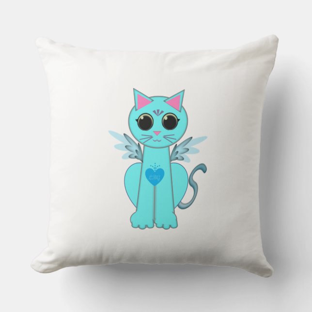 Cojín Decorativo Angel cat (Anverso)