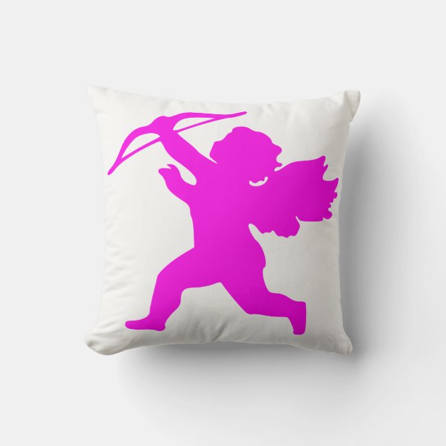 Cojín decorativo Angel Chica Rosa (Anverso)