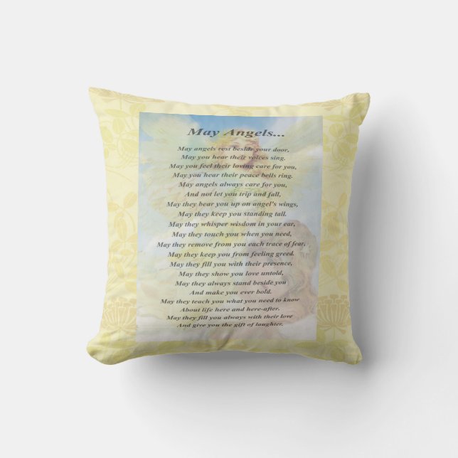 Cojín Decorativo Ángel con la guirnalda (Anverso)