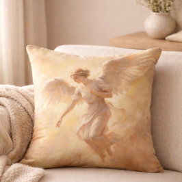 Cojín Decorativo Ángel de acento espiritual elegante para el hogar