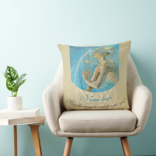 Cojín Decorativo Ángel de luz amor divino y protección arte fino