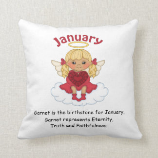 Cojín Decorativo Ángel de nacimiento de enero
