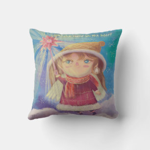 Cojín Decorativo Ángel de Navidad lindo