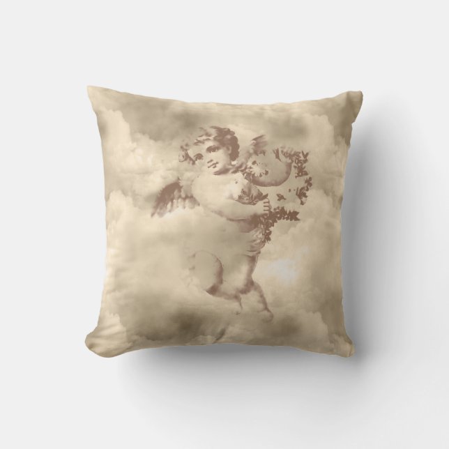 Cojín Decorativo Ángel del vintage (Anverso)