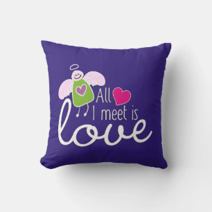 Cojín Decorativo Ángel gracioso - Todo Lo Que Encuentro Es Amor 2