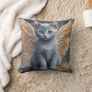 Cojín Decorativo Angel Kittens Blue