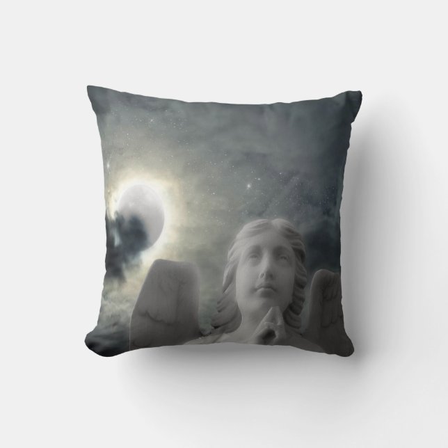 Cojín Decorativo Ángel Moon Y Estrellas (Anverso)