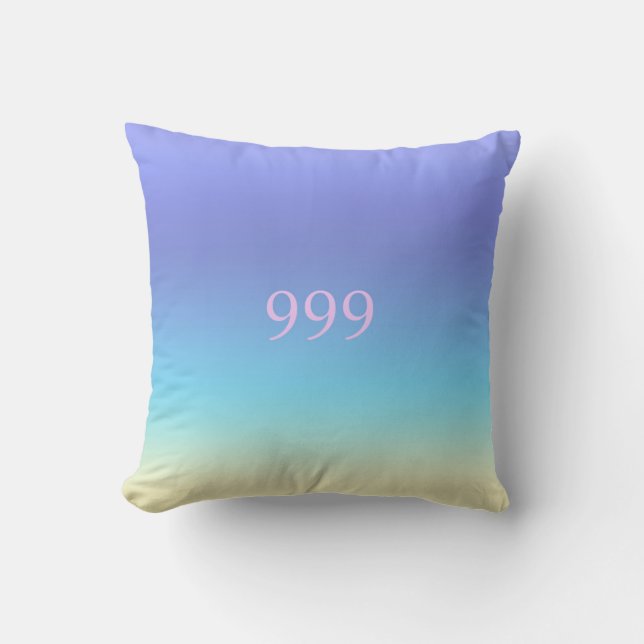 Cojín Decorativo Ángel número 999 (Anverso)