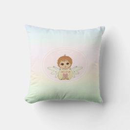 Cojín Decorativo Ángel Pequeño y Lindo en Tonos Pastel