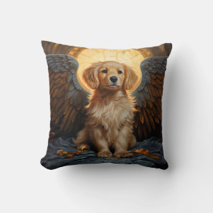 Cojín Decorativo Ángel perrito Golden Retriever