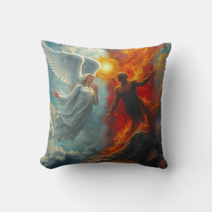 COJÍN DECORATIVO ÁNGEL Y DIABLO