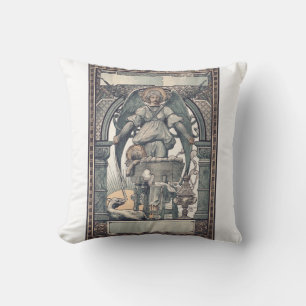 Cojín Decorativo Ángeles guardianes con niño Jesús