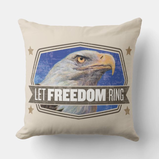 Cojín Decorativo Anillo de la libertad Eagle-Let (Anverso)