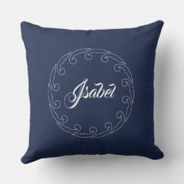 Cojín Decorativo Anillo ondulado con nombre