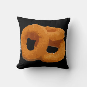 Cojín Decorativo Anillos de cebolla para alimentos Glitch