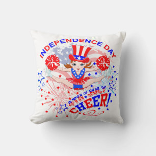 Cojín Decorativo Animación, Día de la Independencia, 4 de julio, Sa