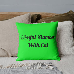 Cojín Decorativo Animal de Estimación Gato Divertido Frase Lindo Pe