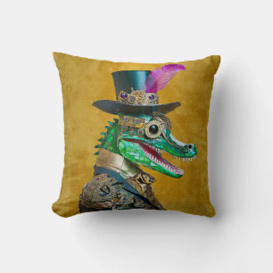 Cojín Decorativo Animal de fiesta de Carnaval Steampunk Lagarto