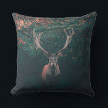 Cojín Decorativo Animal salvaje Buck Deer<br><div class="desc">Animal salvaje Buck Deer Esta foto de un dólar salvaje es encantadora. y la perfecta para llevar a casa. Los árboles de fondo se desvanecen en el camuflaje. Puede personalizarlo agregando texto.</div>