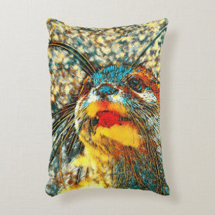 Cojín Decorativo AnimalArt_Otter_001
