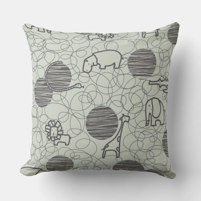 Cojín Decorativo animales 1 del safari (Anverso)