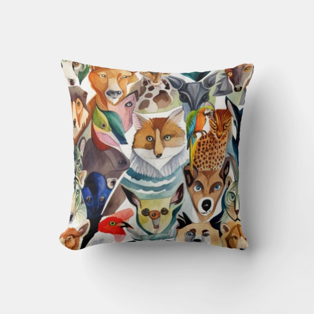 Cojín Decorativo Animales asombrosos (Anverso)