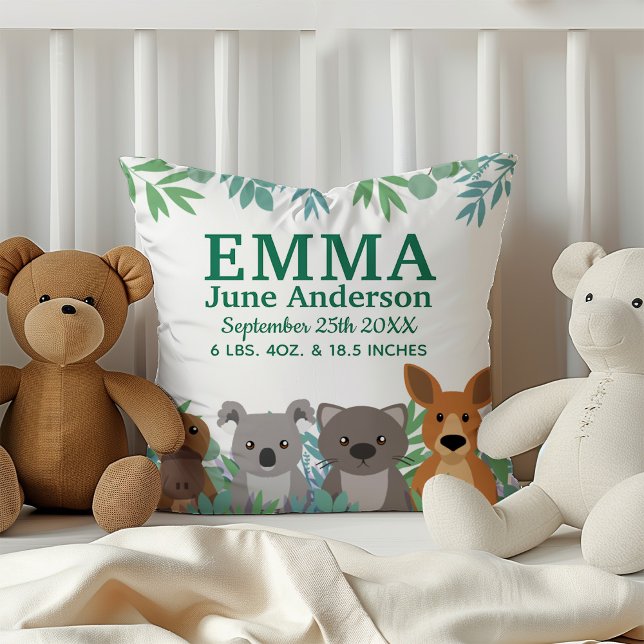 Cojín Decorativo Animales Australianos Lindos para la Guardería (Subido por el creador)