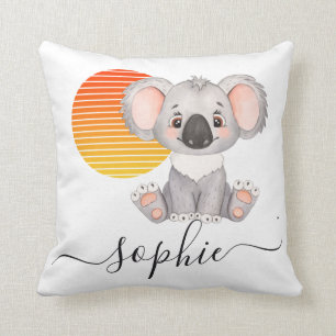 Cojín Decorativo animales australianos whimsical Koala