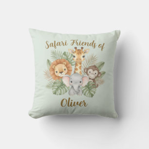 Cojín Decorativo Animales Bebés de Safari Adorables