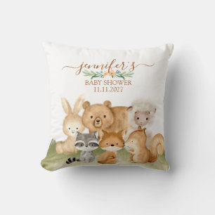 Cojín Decorativo Animales Bebés del Bosque Naturaleza