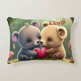 Cojín Decorativo Animales cortos enamorados