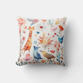 Cojín Decorativo Animales curtidos en el jardín