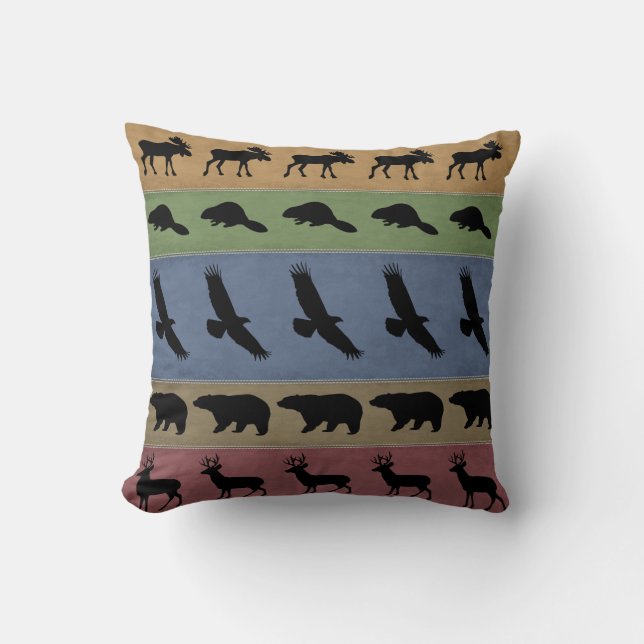 Cojín Decorativo Animales de Adirondack (Anverso)