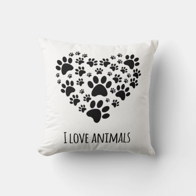 Cojín Decorativo Animales de amor (Anverso)