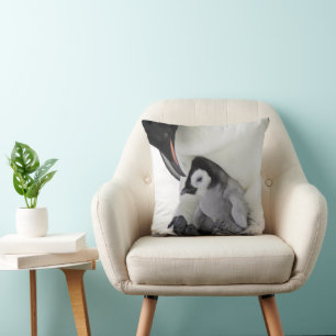 Cojín Decorativo Animales de bebé más afectados Baby Emperor Peng