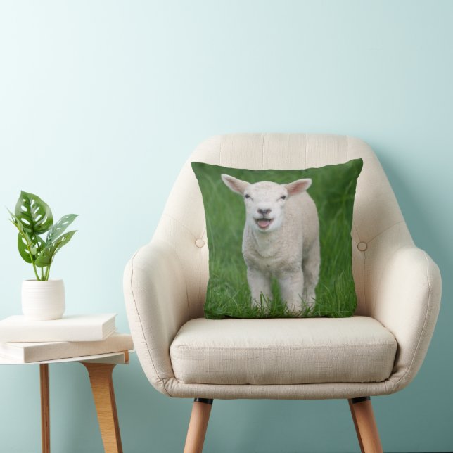 Cojín Decorativo Animales de bebé más afectados | Cordero Lil (Silla)