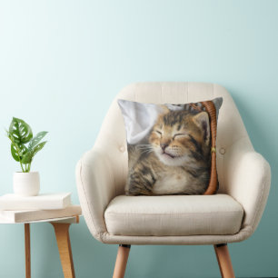 Cojín Decorativo Animales de bebé más afectados   Dormir gatos en l