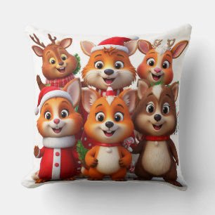 Cojín Decorativo Animales de Dibujos Animados Festivos con Disfrace
