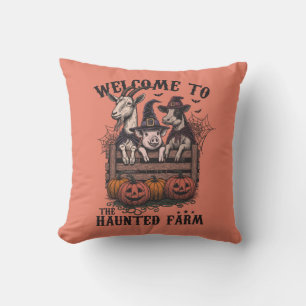 Cojín Decorativo Animales de granja de Halloween