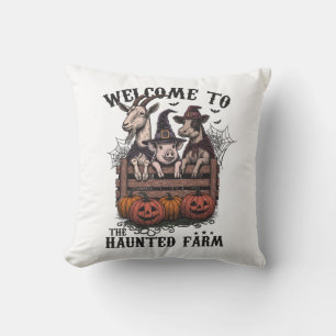 Cojín Decorativo Animales de granja de Halloween