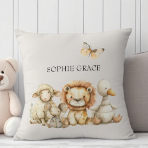 Cojín Decorativo Animales de guardería de peluche vintage para bebé