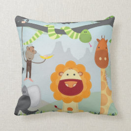 Cojín Decorativo Animales de la jungla