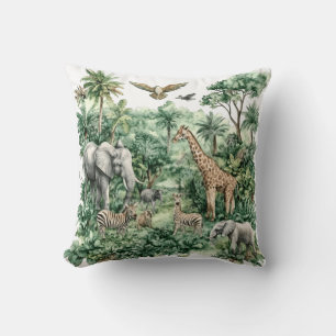 Cojín Decorativo Animales de Safari Jungla