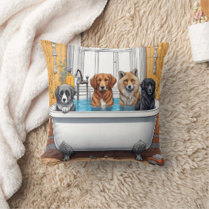 Cojín Decorativo Animales divertidos en baño