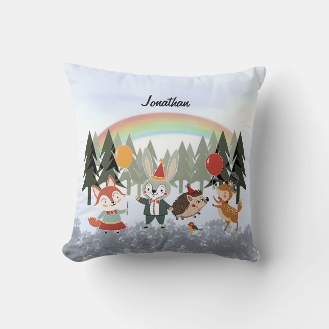 Cojín Decorativo Animales festivos (Anverso)