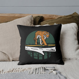 Cojín Decorativo Animales Gráficos Safari Fauna Silvestre Gran Gato