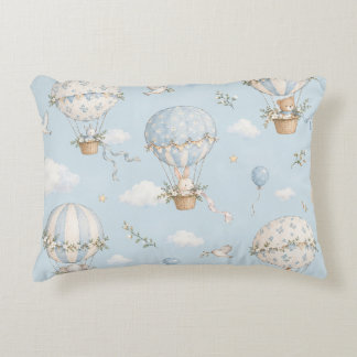 Cojín Decorativo Animales Lindos Globo Aerostático Nursery I Niños